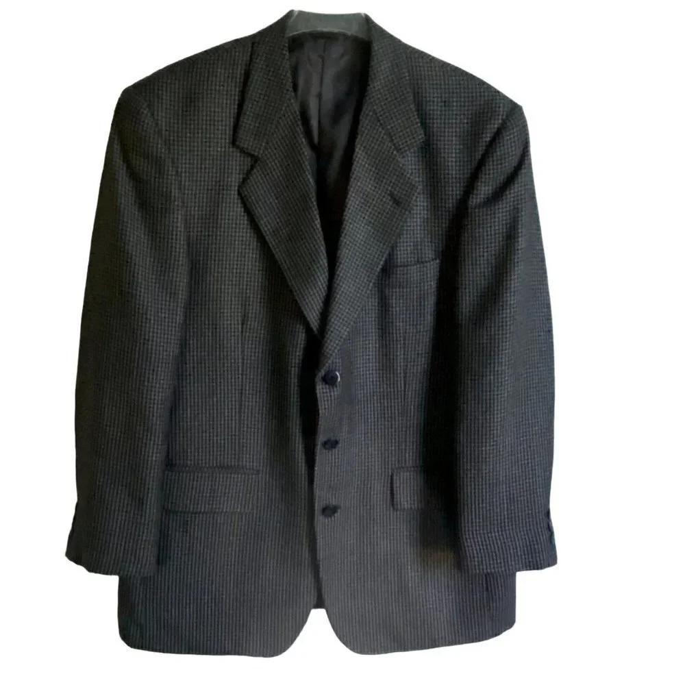 Stafford Options 3 Button Sports Coat Jacket Blazer 42R